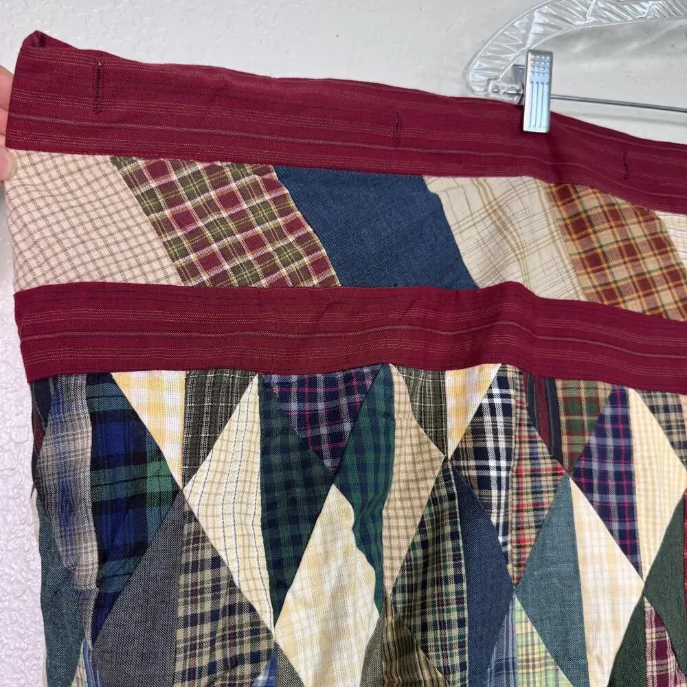 Patch Magic Shower Curtain Plaid Quilt Diamond Patchwork Primitive Rustic Decor